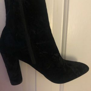 Aldo thigh high velvet boots